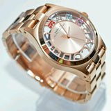 Marc Jacobs Henry Skeleton Rose Gold Dial Rose Gold Steel Strap Watch for Women - MBM3264 Buy Now By Marc Jacobs