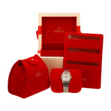 Omega De Ville Prestige Quartz Diamonds Silver Dial Two Tone Steel Strap Watch for Women - 424.25.27.60.52.001 Buy Now By Omega