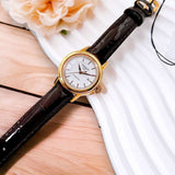 Tissot Carson Automatic White Dial Brown Leather Strap Watch For Women - T085.207.36.011.00 Buy Now By Tissot