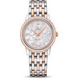 Omega De Ville Prestige Quartz Diamonds Silver Dial Two Tone Steel Strap Watch for Women - 424.25.27.60.52.001 Buy Now By Omega