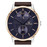 Tommy Hilfiger Hunter Blue Dial Brown Leather Strap Watch for Men - 1791605 Buy Now By Tommy Hilfiger