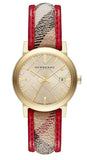 Burberry The City Champagne Dial Leather Strap Watch for Women - BU9139 Buy Now By Burberry