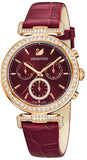 Swarovski Era Journey Red Dial Red Leather Strap Watch for Women - 5416701 Buy Now By Swarovski