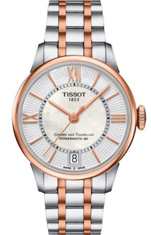 Tissot Chemin Des Tourelles Powermatic 80 Lady Silver Dial Two Tone Steel Strap Watch For Women - T099.207.22.118.02 Buy Now By Tissot