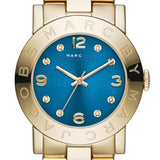 Marc Jacobs Amy Blue Dial Gold Steel Strap Watch for Women - MBM3303 Buy Now By Marc Jacobs