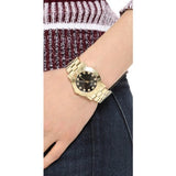 Marc Jacobs Amy Glitz Black Dial Gold Steel Strap Watch for Women - MBM3334 Buy Now By Marc Jacobs