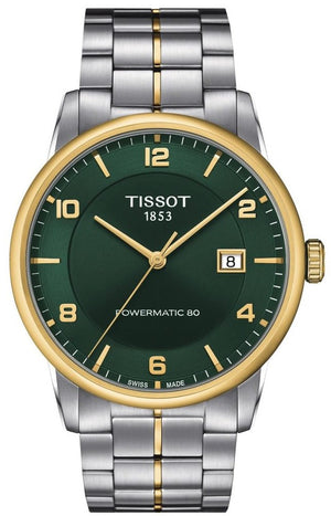 Tissot Luxury Powermatic 80 Green Dial Silver Steel Strap Watch For Men - T086.407.22.097.00 Buy Now By Tissot