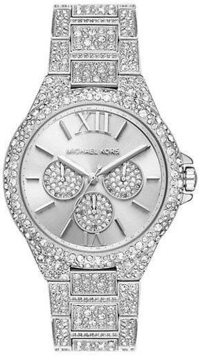 Michael Kors Camille Multifunction Crystals Silver Dial Silver Steel Strap Watch for Women - MK6957 Buy Now By Michael Kors