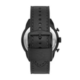 Fossil Bronson Chronograph Black Dial Black Leather Strap Watch for Men - FS5874 Buy Now By Fossil