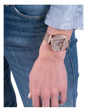 Guess Iconic Diamonds Rose Gold Dial Rose Gold Mesh Bracelet Watch For Women - GW0477L3 Buy Now By Guess