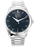 Gucci G Timeless Blue Dial Silver Steel Strap Watch For Men - YA126440 Buy Now By Gucci