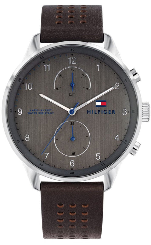 Tommy Hilfiger Chase Quartz Brown Dial Brown Leather Strap Watch for Men - 1791579 Buy Now By Tommy Hilfiger