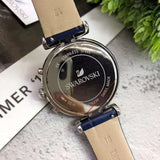Swarovski Era Journey Blue Dial Blue Leather Strap Watch for Women - 5479239 Buy Now By Swarovski