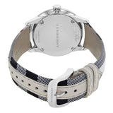 Burberry The Classic Horseferry Silver Dial Black Leather Strap Watch for Men - BU10002 Buy Now By Burberry