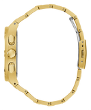 Guess Headliner Multifunction Black Dial Gold Steel Strap Watch For Men - GW0572G2 Buy Now By Guess