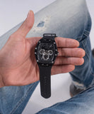 Guess Phoenix Multifunction Black Dial Black Rubber Strap Watch for Men - GW0203G3 Buy Now By Guess