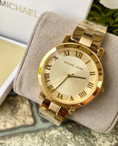 Michael Kors Norie Gold Dial Gold Steel Strap Watch for Women - MK3560 Buy Now By Michael Kors