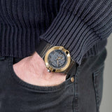 Maserati Potenza Automatic Skeleton Grey Dial Black Leather Strap Watch For Men - R8821108037 Buy Now By Maserati