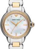 Emporio Armani Mia Quartz Mother of Pearl Dial Two Tone Steel Strap Watch For Women - AR11524 Buy Now By Emporio Armani