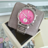 Michael Kors Runway Chronograph Pink Dial Silver Steel Strap Watch for Women - MK6160 Buy Now By Michael Kors