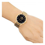 Coach Delancey Black Dial Gold Steel Strap Watch for Women - 14502813 Buy Now By Coach