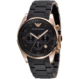 Emporio Armani Sportivo Black Dial Black Steel Strap Watch For Men - AR5905 Buy Now By Emporio Armani
