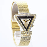 Guess Fame Diamonds Gold Dial Gold Mesh Bracelet Watch for Women - GW0508L2 Buy Now By Guess