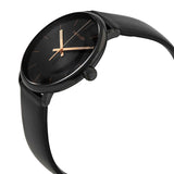 Calvin Klein High Noon Quartz Black Dial Black Leather Strap Watch for Men - K8M214CB Buy Now By Calvin Klein