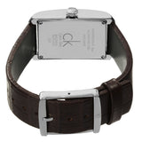 Calvin Klein Window Silver Dial Brown Leather Strap Watch for Women - K2M23126 Buy Now By Calvin Klein