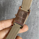 Burberry The Pioneer Rose Gold Dial Haymarket Brown Leather Strap Watch for Women - BU9408 Buy Now By Burberry