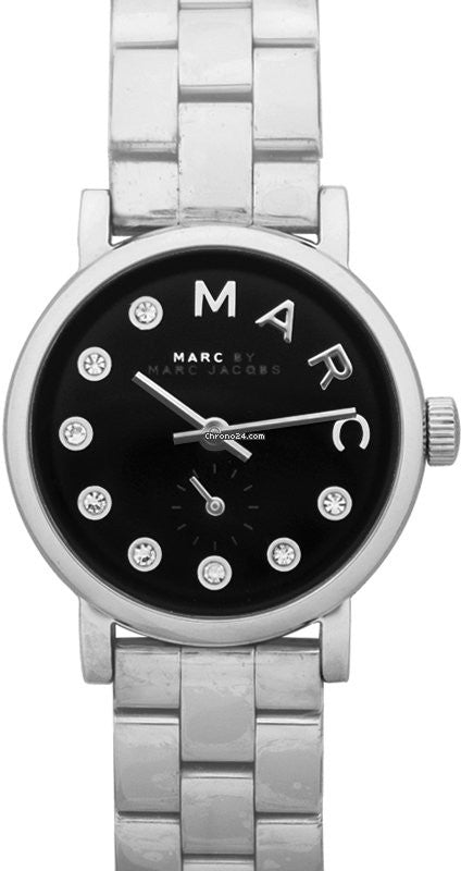 Marc Jacobs Blade Black Dial Silver Steel Strap Watch for Women - MBM8672 Buy Now By Marc Jacobs