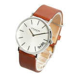 Coach Perry Silver Dial Brown Leather Strap Watch for Women - 14503120 Buy Now By Coach