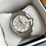 Gucci G Chrono Chronograph Silver Dial Silver Steel Strap Watch For Men - YA101201 Buy Now By Gucci