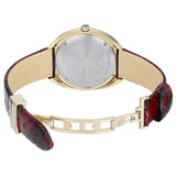 Versace Shadov Quartz Red Dial Red Leather Strap Watch for Women - VEBM00918 Buy Now By Versace
