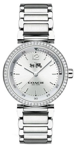 Coach Sports Crystals Silver Dial Silver Steel Strap Watch for Women - 14502194 Buy Now By Coach