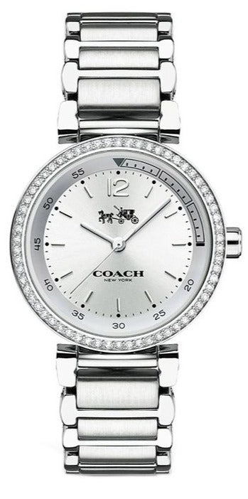 Coach Sports Crystals Silver Dial Silver Steel Strap Watch for Women - 14502194 Buy Now By Coach