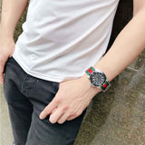 Gucci Dive Black Dial Two Tone NATO Strap Watch For Men - YA136206 Buy Now By Gucci