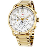Tommy Hilfiger Quartz White Dial Gold Steel Strap Watch for Men - 1791455 Buy Now By Tommy Hilfiger