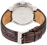 Guess Rigor Analogue Quartz Blue Dial Brown Leather Strap Watch For Men - W0040G10 Buy Now By Guess