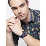 Guess Legacy Blue Dial Blue Silicone Strap Watch For Men - W1049G2 Buy Now By Guess