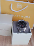 Michael Kors Brecken Chronograph Quartz Black Dial Silver Steel Strap Watch For Men - MK8438 Buy Now By Michael Kors