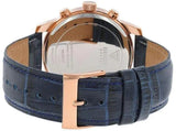Guess Horizon Chronograph Blue Dial Blue Leather Strap Watch For Men - W0380G5 Buy Now By Guess