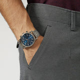 Emporio Armani Luigi Chronograph Blue Dial Silver Steel Strap Watch For Men - AR11132 Buy Now By Emporio Armani