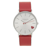Coach Perry Silver Dial Red Leather Strap Watch for Women - 14503515 Buy Now By Coach