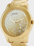 Guess Crush Gold Dial Gold Steel Strap Watch For Women - GW0020L2 Buy Now By Guess
