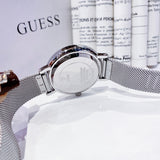 Guess Trend Diamonds Silver Dial Silver Steel Strap Watch for Women - GW0512L1 Buy Now By Guess