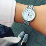 Fossil Tailor Silver Dial Silver Steel Strap Watch for Women - ES3712 Buy Now By Fossil