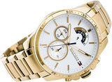 Tommy Hilfiger Quartz White Dial Gold Steel Strap Watch for Men - 1791455 Buy Now By Tommy Hilfiger