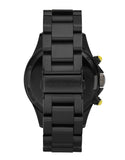 Marc Jacobs Rock Chronograph Black Dial Black Steel Strap Watch for Men - MBM5026 Buy Now By Marc Jacobs