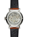 Fossil Boyfriend Automatic Skeleton Silver Dial Brown Leather Strap Watch for Women - ME3109 Buy Now By Fossil